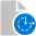Dateisymbol mit Verfügbarkeitsindikator