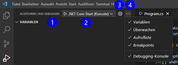 Screenshot des Fensters 