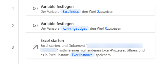 Screenshot des Arbeitsbereichsbeispiels.