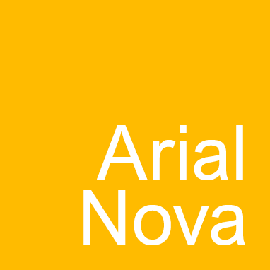 Arial-Nova font info poster 1