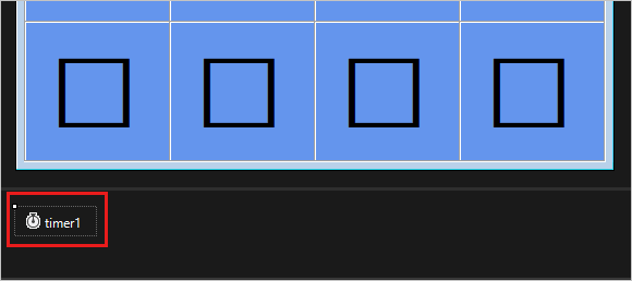 Screenshot zeigt das Timersymbol unterhalb des Formulars.