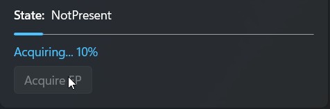 Screenshot einer Statusleiste, die den Downloadfortschritt widerspiegelt