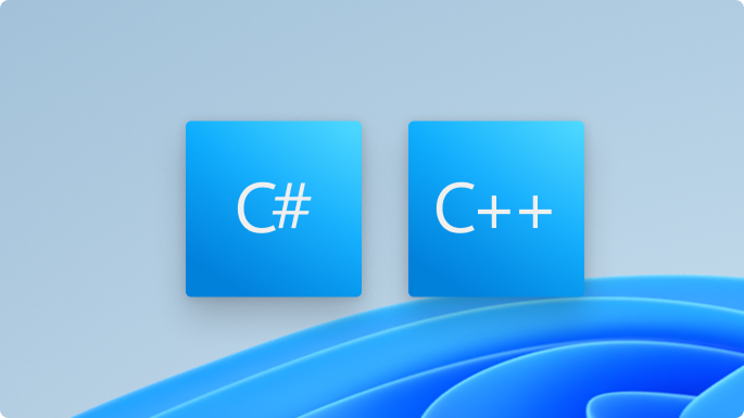 C#- und C++-Logos