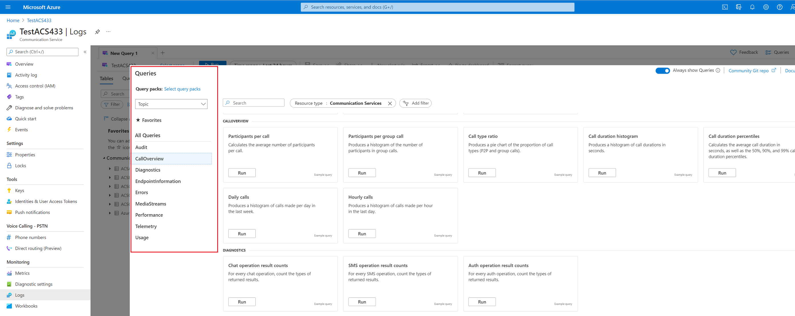 log analytics abfragen modal