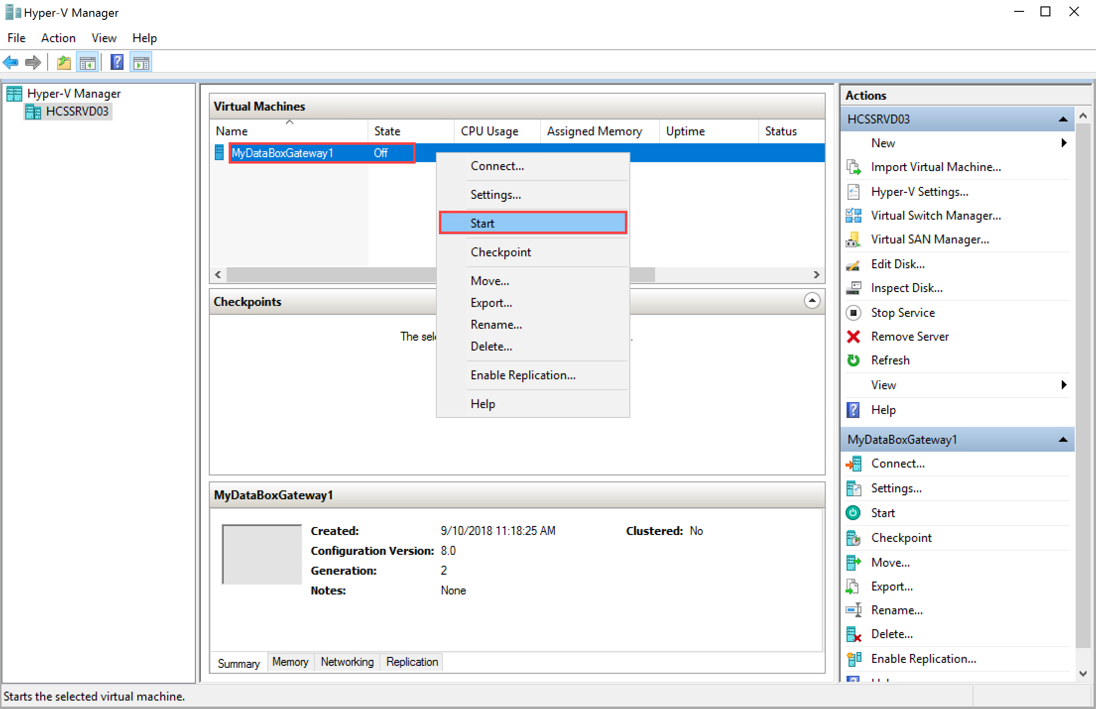 Virtuelles Gerät starten