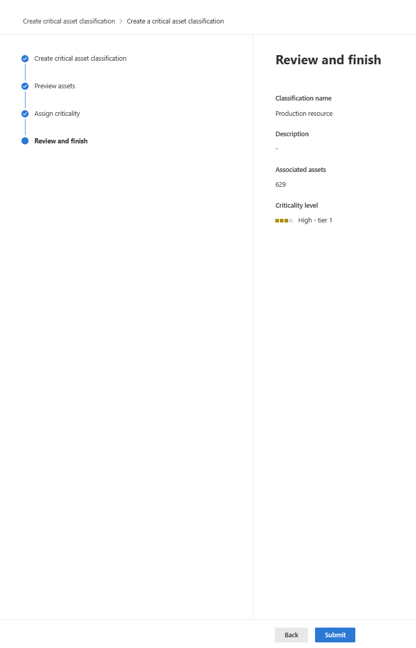 Screenshot der Seite „Überprüfen und fertigstellen“.