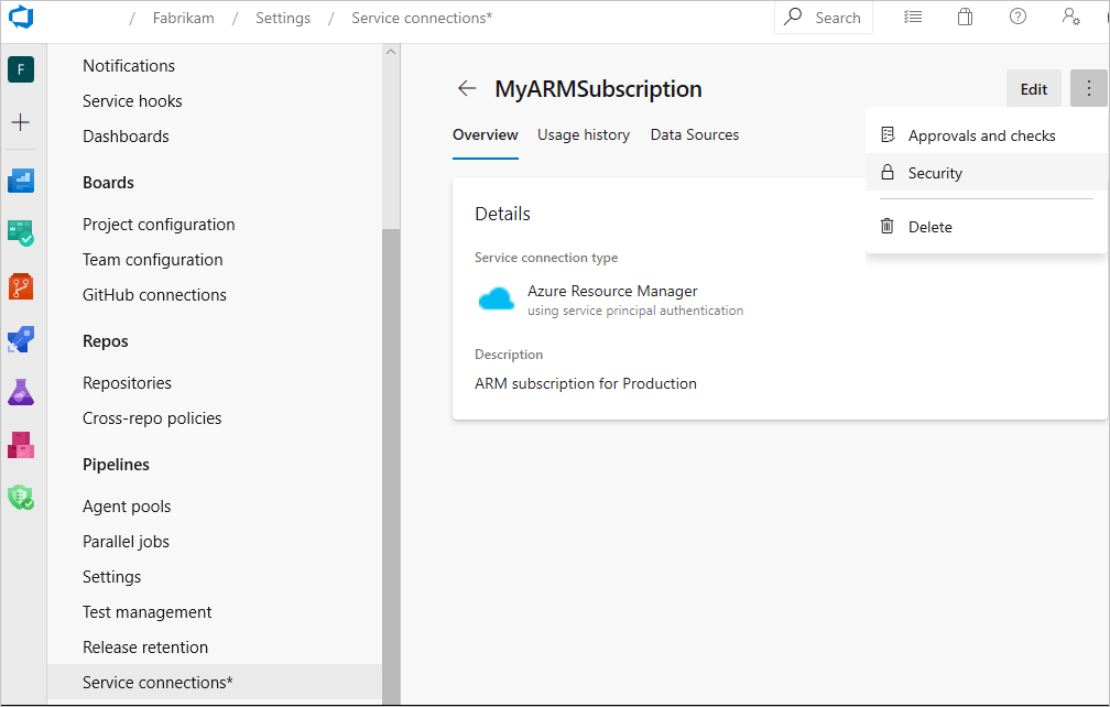 Weitere Azure Resource Manager-Optionen