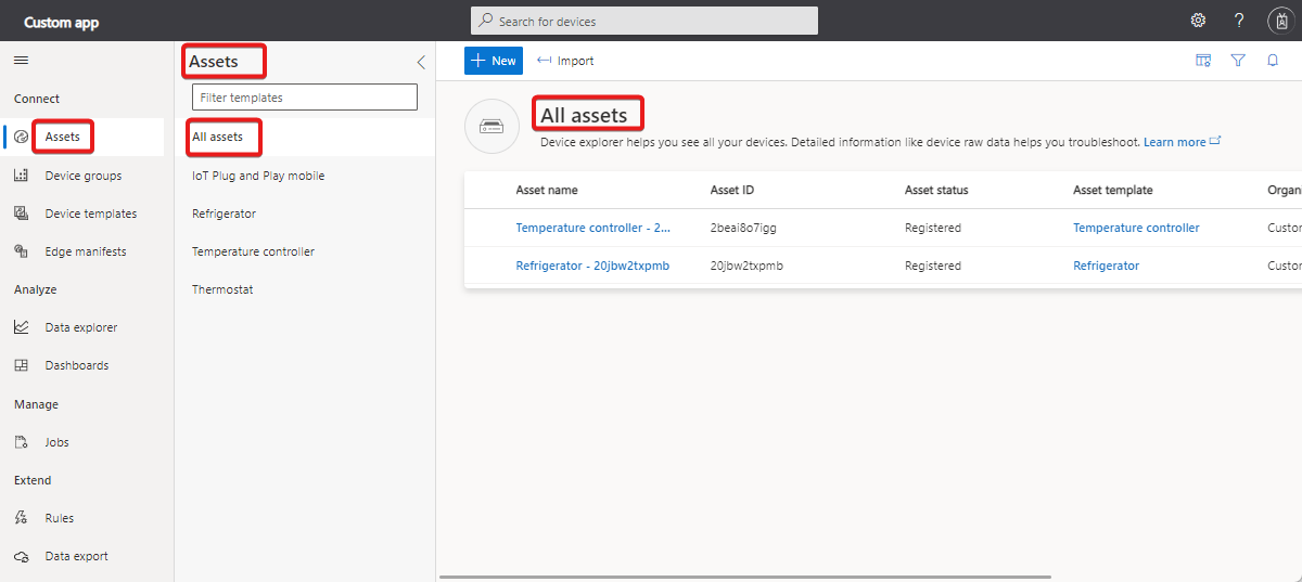 Screenshot von hochgeladenem Text auf der Benutzeroberfläche