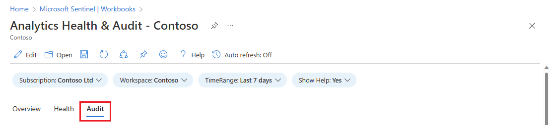 Screenshot: Auswahl der Registerkarte „Überprüfung“ in der Arbeitsmappe „Analyse zur Integrität“