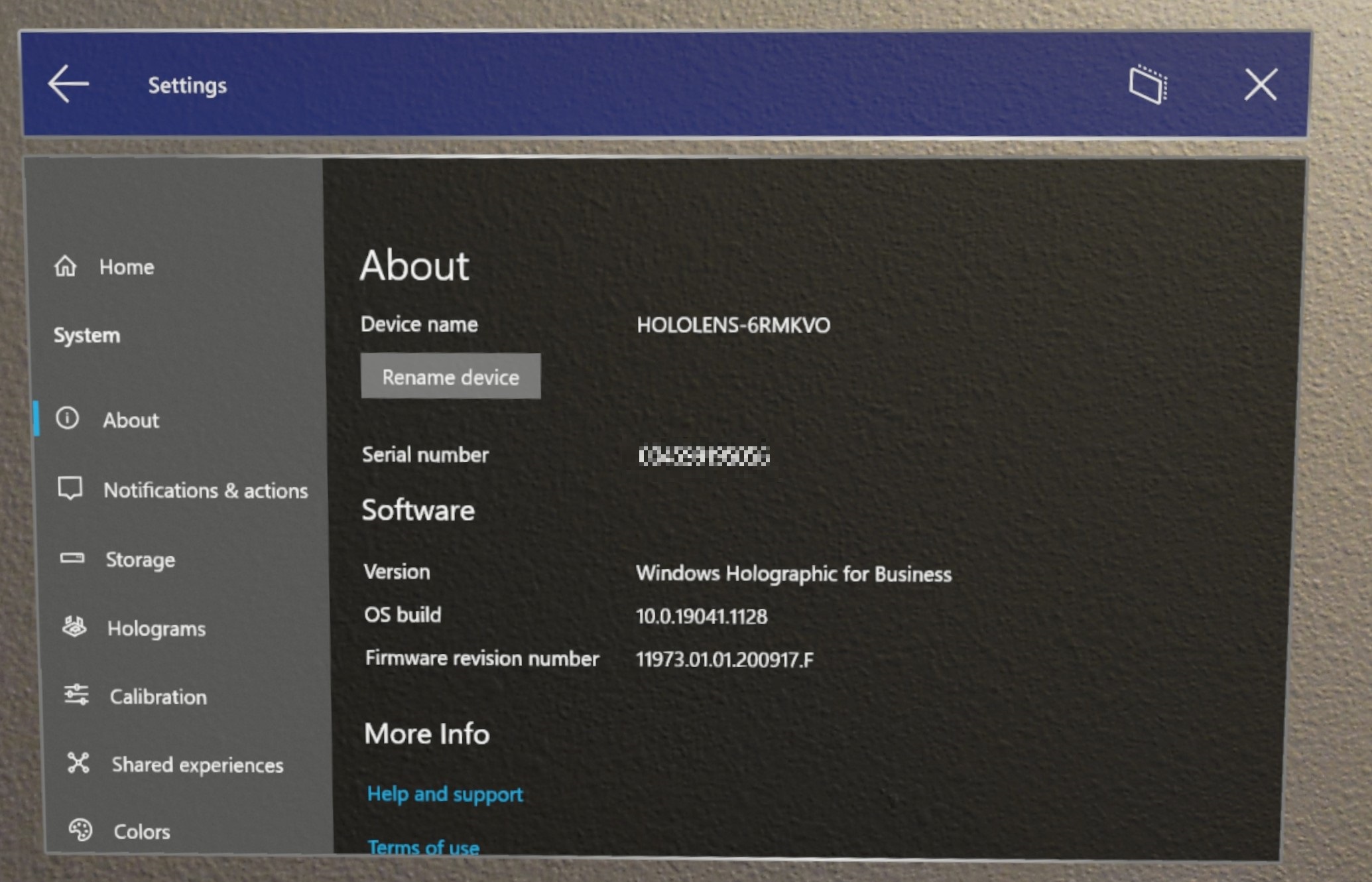 HoloLens 2 Bildschirm