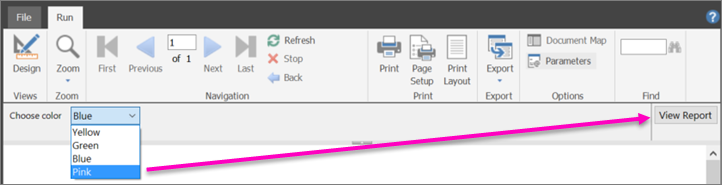 Screenshot that shows how to choose a color for nonwhite bands.