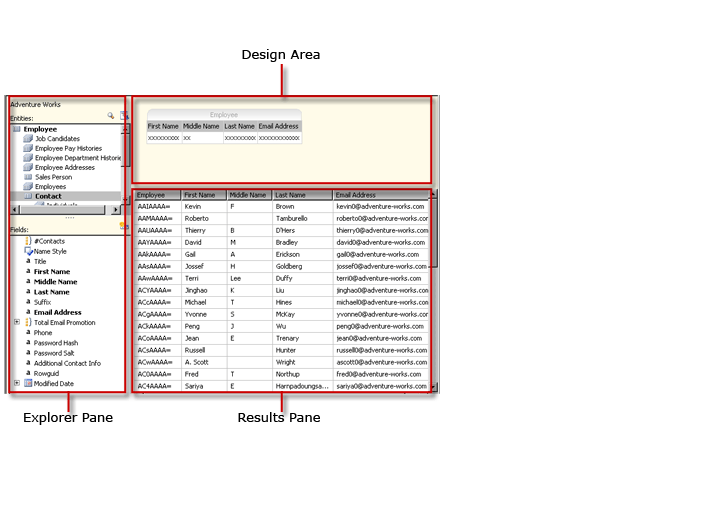 Semantic Model Query Designer UI