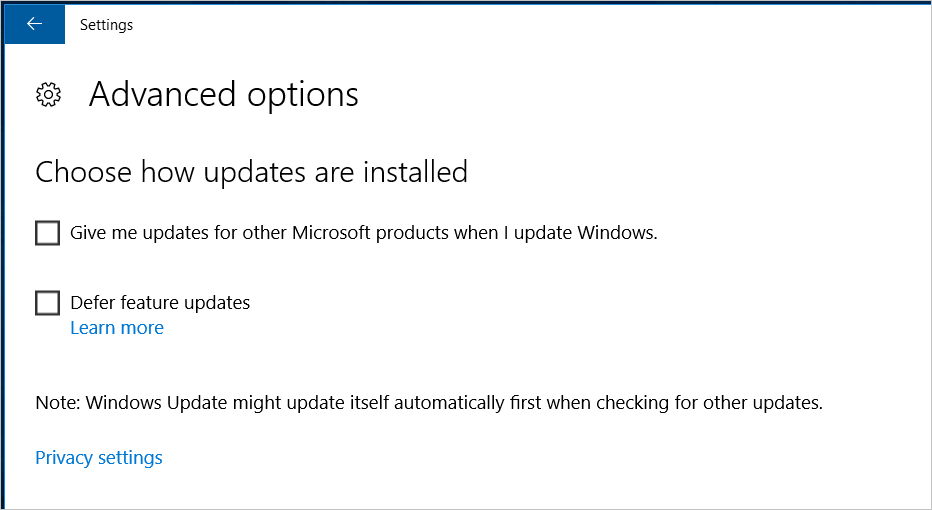 Image der automatischen Windows-Aktualisierung.