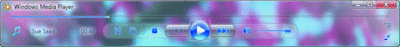 Figure 3 Glass Effects in Windows Media Player
