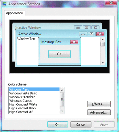 Figure 7 Windows Aero Glass Effects