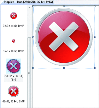Figure 9 Icon Support in the Resource Editor