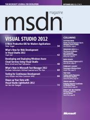MSDN Magazin September 2012