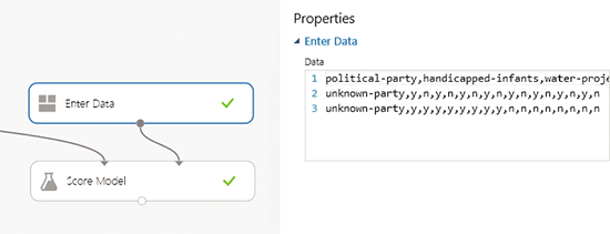 Entering New Data to Predict