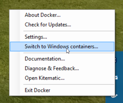 Windows-Containerwechsel