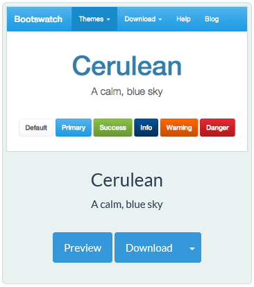Benutzeroberfläche und Navigation – Cerulean-Design