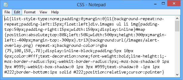 Gebündelte CSS-Dateien