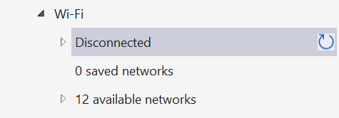 WLAN-Einstellungen in Visual Studio