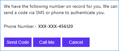 Telefonnummeranspruch im Browser mit den ersten sechs Ziffern als X