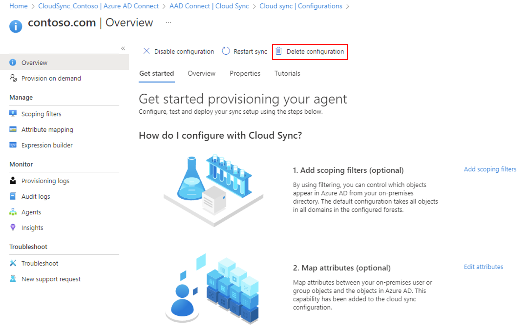 Screenshot: Löschvorgang