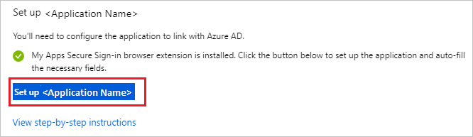 Setup application name