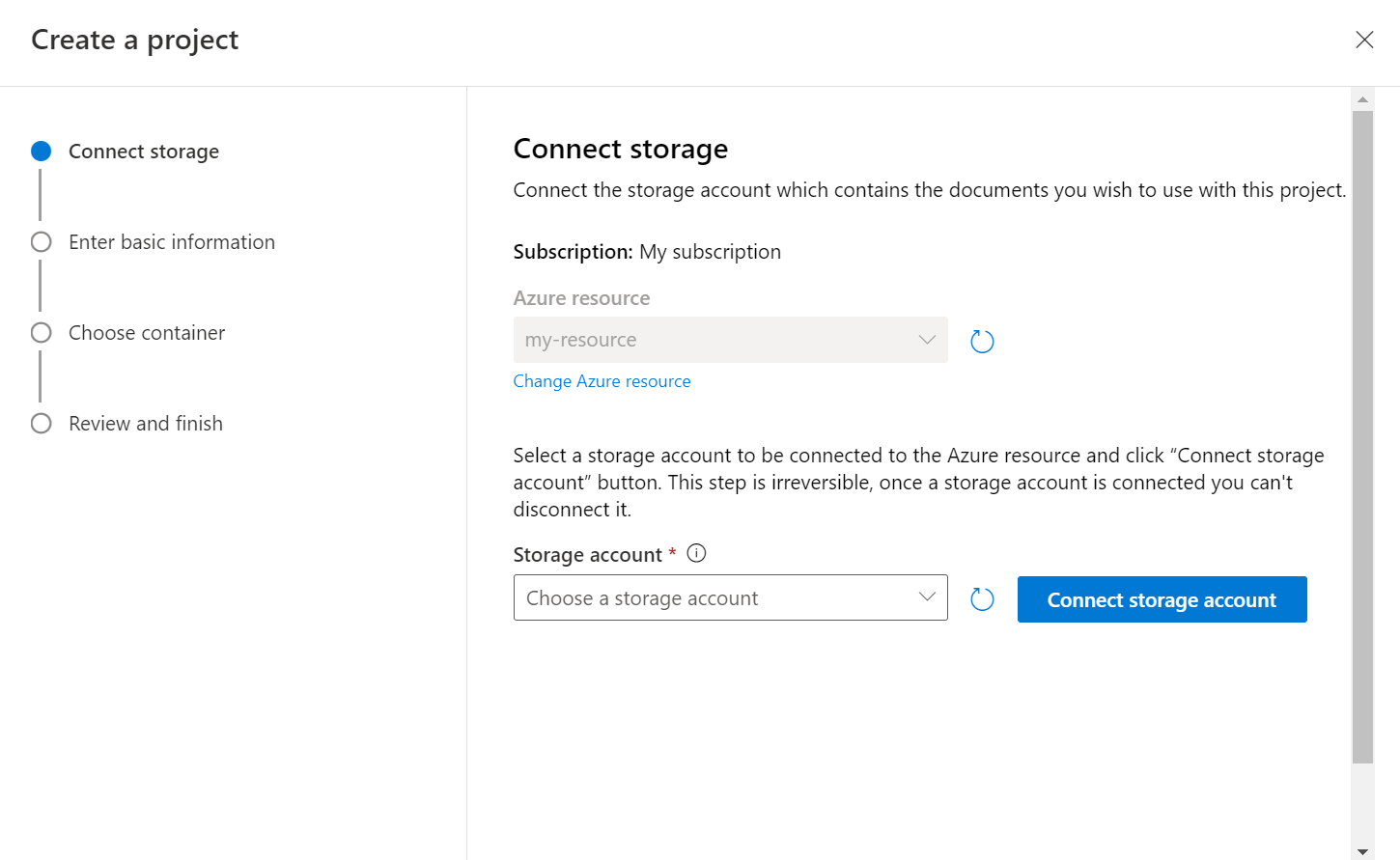 Screenshot: Bildschirm zum Herstellen von Speicherverbindungen.