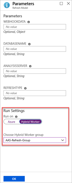 Beispiel für Hybrid Worker-Webhook