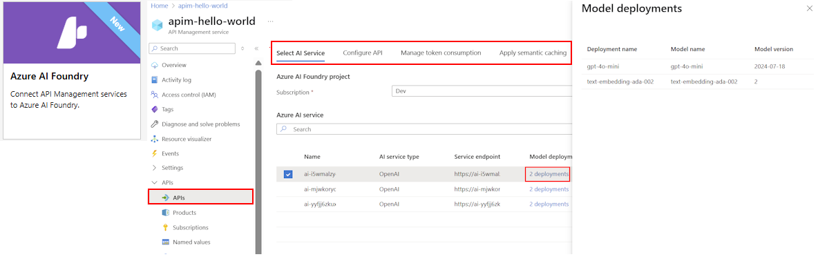 Screenshot des Microsoft Foundry-Modellimports im Azure-Portal.