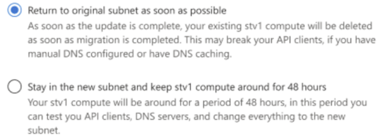 Screenshot der Optionen zum Aufbewahren der stv1-Berechnung im Portal.