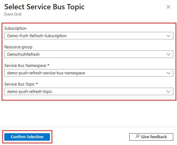 Ereignisabonnements: Service Bus-Endpunkt