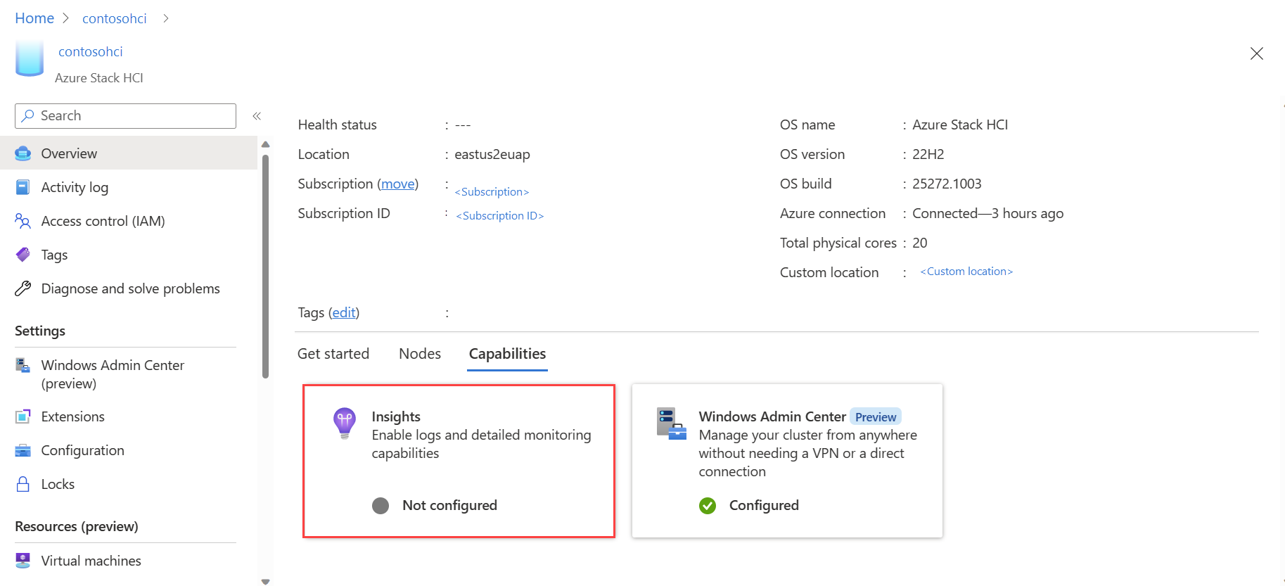 Screenshot der Kachel