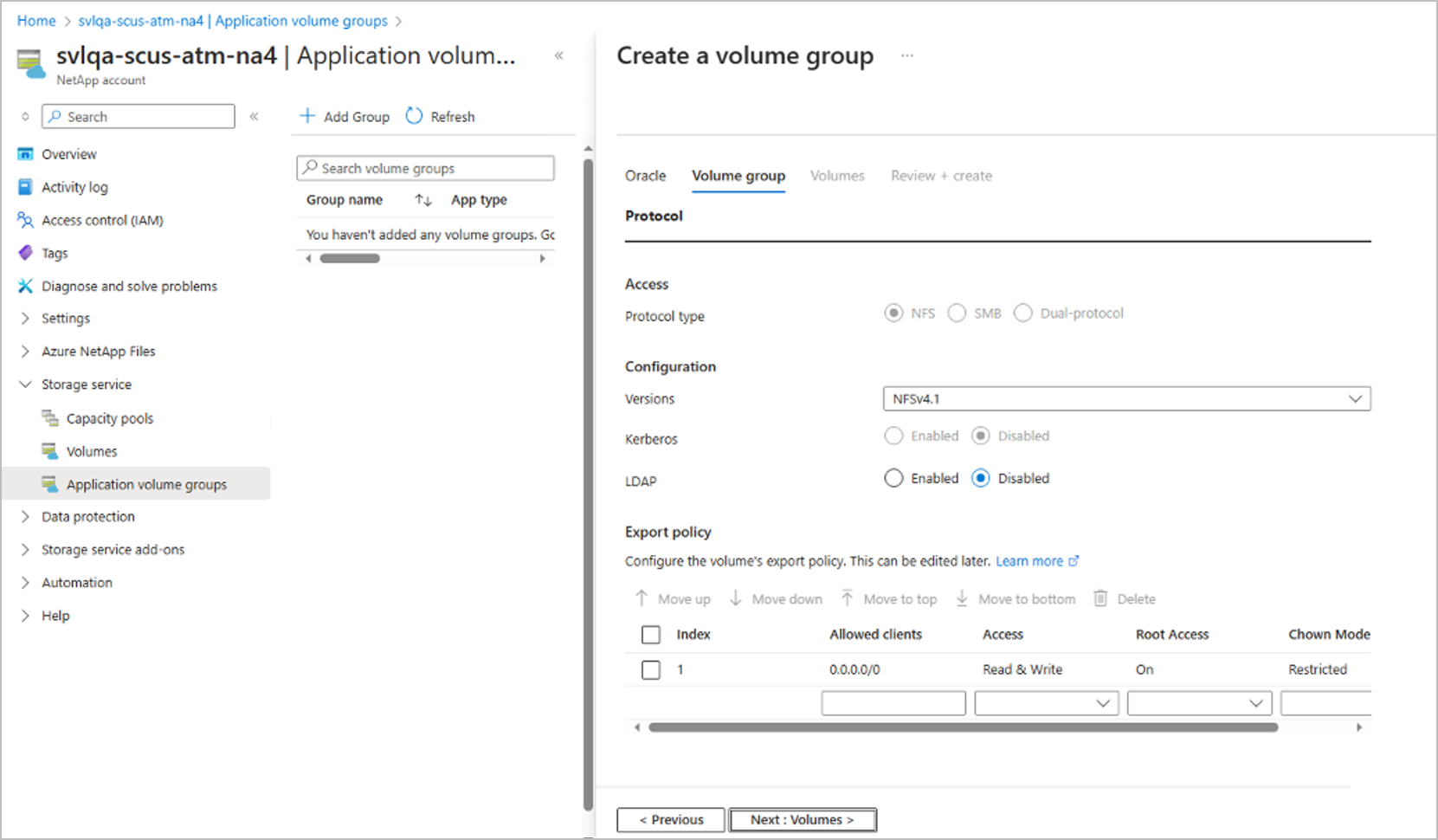 Screenshot: Protokolltags für Oracle