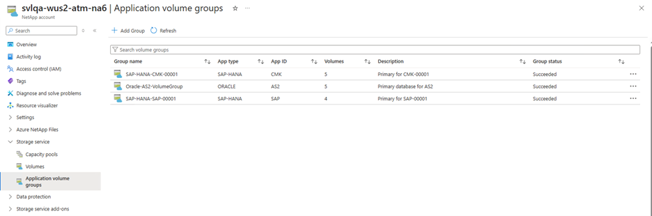 Screenshot: Hinzufügen einer Gruppe für Oracle