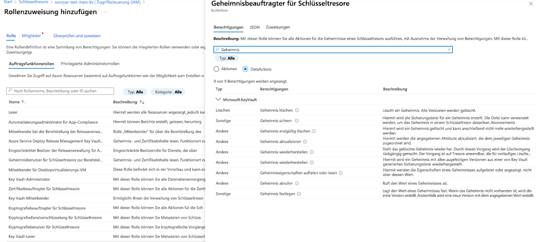 Screenshot shows how to check the Set permission availability.