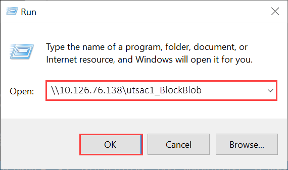 Herstellen einer Verbindung mit der Freigabe über den Datei-Explorer