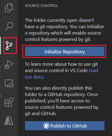 Initialisieren eines Git-Repositorys