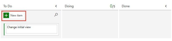 Screenshot des Hinzufügens eines neuen Problems im Problem board.