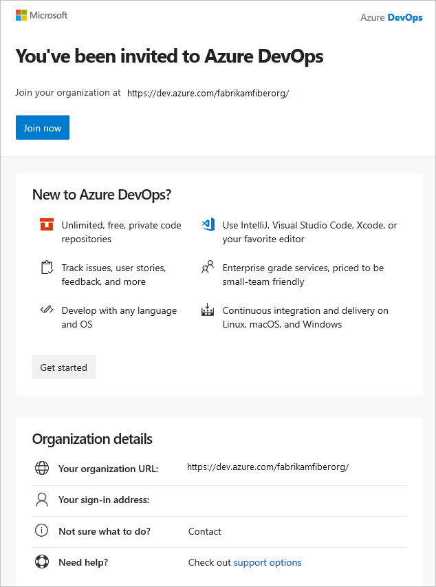 Hinzufügen, Einladen externer Gastbenutzer zu Ihrer Organisation - Azure  DevOps Services | Microsoft Learn