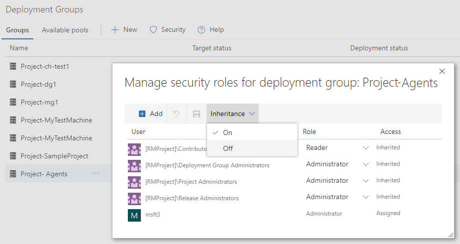Dialogfeld „Sicherheit“