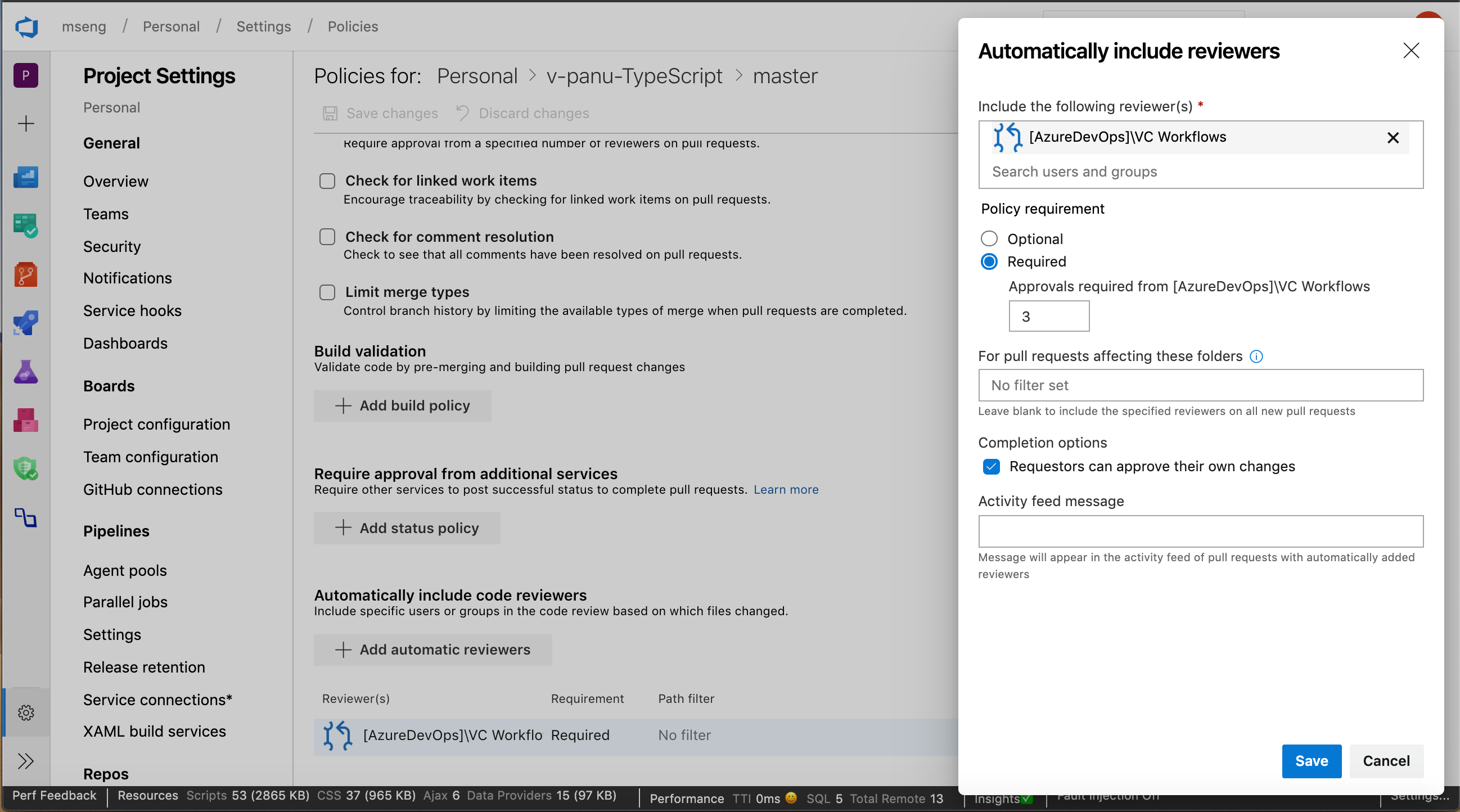 Screenshot, das das Dialogfeld 