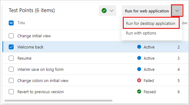 Screenshot des Starts des Test Runner-Clients.