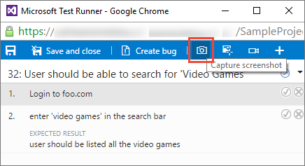 Erfassen eines Screenshots aus der App