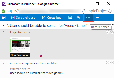 Aufzeichnen einer Bildschirmaufzeichnung aus der App