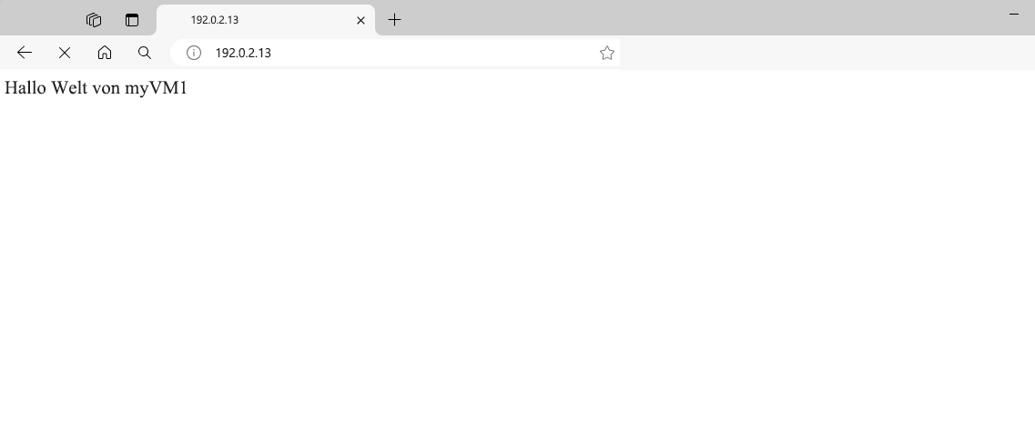 Testen des Lastenausgleichs mit dem Webbrowser