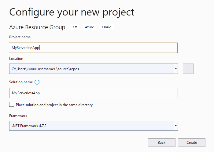 Screenshot: Fenster „Neues Projekt konfigurieren“ und Projektdetails