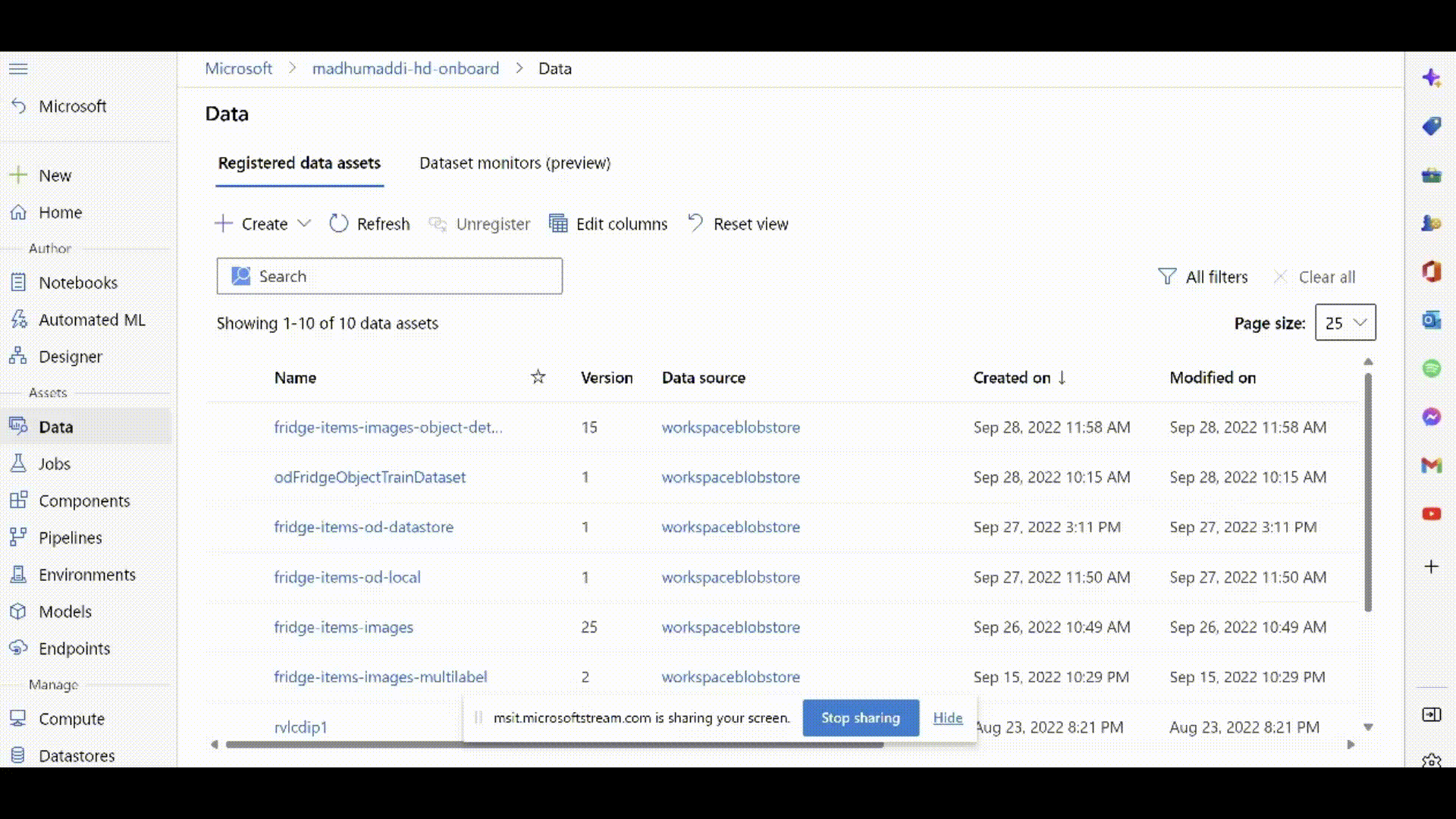 Animation, die die Registrierung einer Ressource aus den JSONL-Dateien zeigt